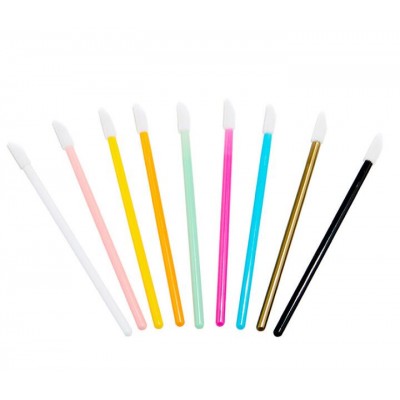 White/ Yellow/ Blue/ Pink Color Disposable Makeup Lip Brush Makeup Brush Eyelash Brush