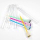 Cotton Head Flocking Tip Gloss Applicators Colorful Plastic Tube Disposable Makeup Lip Brush